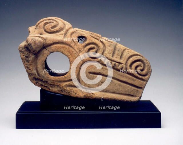 Handle in the Form of an Animal Head, c. 1000-300 B.C. Creator: Unknown.