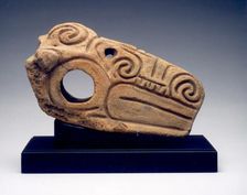 Handle in the Form of an Animal Head, c. 1000-300 B.C. Creator: Unknown