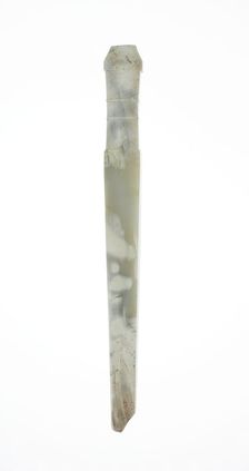 Handle-Shaped Jade, Shang or Western Zhou period, 2nd-early 1st millennium B.C. Creator: Unknown