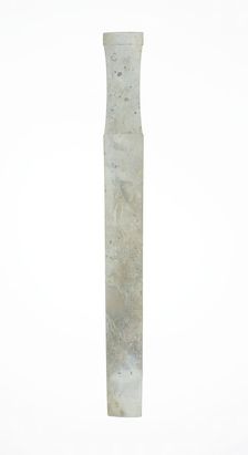 Handle-Shaped Jade, Shang or Western Zhou period, 2nd/early 1st millennium B.C. Creator: Unknown