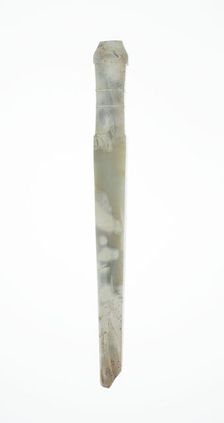 Handle-Shaped Jade, Shang or Western Zhou period, 2nd-early 1st millennium B.C. Creator: Unknown
