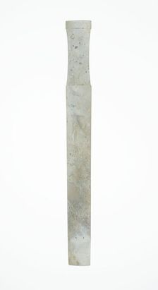 Handle-Shaped Jade, Shang or Western Zhou period, 2nd/early 1st millennium B.C. Creator: Unknown