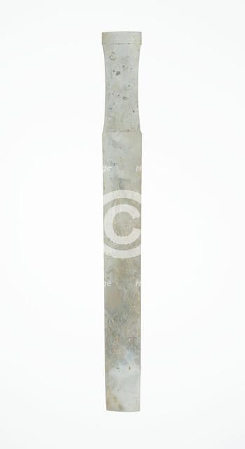 Handle-Shaped Jade, Shang or Western Zhou period, 2nd/early 1st millennium B.C. Creator: Unknown.