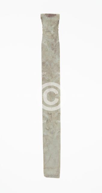 Handle-Shaped Jade, Shang dynasty (c. 1046-771 BC), 13th-11th century B.C. Creator: Unknown.