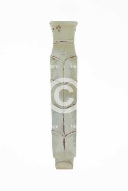 Handle-Shaped Jade, Shang dynasty (c. 1600-1046 BC), 13th-11th century B.C. Creator: Unknown.