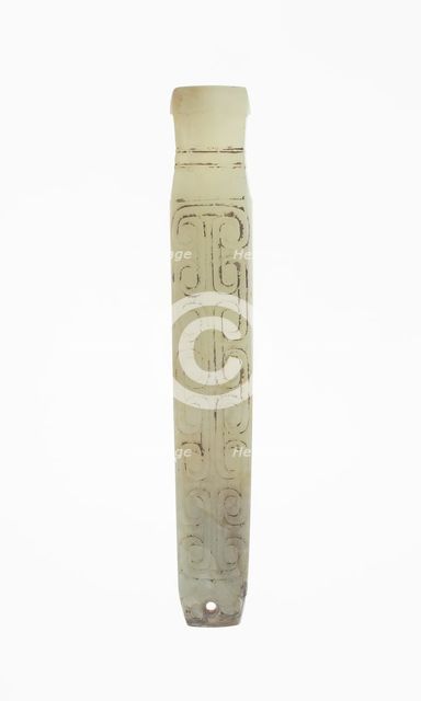 Handle-Shaped Jade, Western Zhou dynasty (c. 1046-771 BC), 11th-10th century B.C. Creator: Unknown.