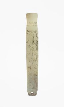 Handle-Shaped Jade, Western Zhou dynasty (c. 1046-771 BC), 11th-10th century B.C. Creator: Unknown