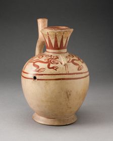 Handle Spout Jug with Quadruped Motifs, 100 B.C./A.D. 500. Creator: Unknown