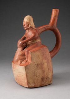 Handle Spout Vessel Depicting Oral Sex, 100 B.C./A.D. 500. Creator: Unknown