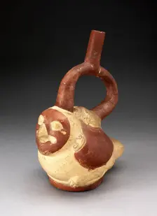 Handle Spout Vessel in the Form of a Bird, 100 B.C./A.D. 500. Creator: Unknown