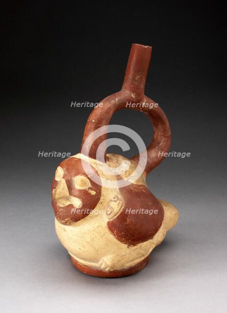 Handle Spout Vessel in the Form of a Bird, 100 B.C./A.D. 500. Creator: Unknown.