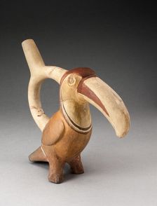 Handle Spout Vessel in Form of a Toucan, 100 B.C./A.D. 500. Creator: Unknown