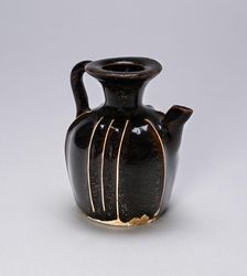 Handled Ewer with Vertical Ribs, Northern Song dynasty or Jin dynasty, 12th/13th century. Creator: Unknown