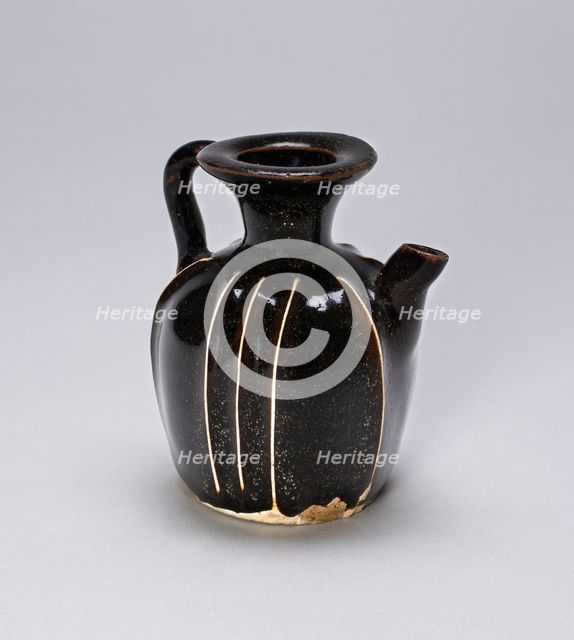 Handled Ewer with Vertical Ribs, Northern Song dynasty or Jin dynasty, 12th/13th century. Creator: Unknown.