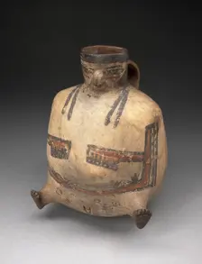 Handled Jar in the Form of a Female Figure with Extended Feet, 180 B.C./A.D. 500. Creator: Unknown