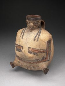 Handled Jar in the Form of a Female Figure with Extended Feet, 180 B.C./A.D. 500. Creator: Unknown