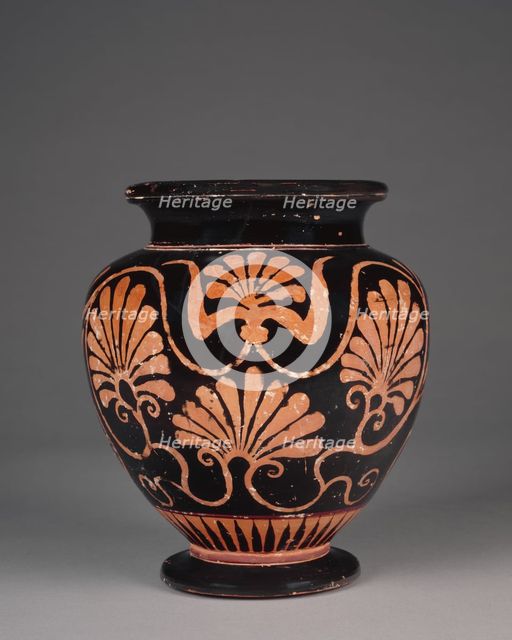 Handleless Stamnos in Attic Six Technique, late 6th century BC. Creator: Unknown.