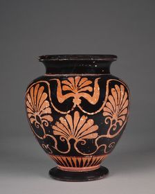 Handleless Stamnos in Attic Six Technique, late 6th century BC. Creator: Unknown