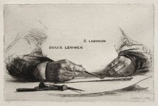 Hands Etching, 1865. Creator: Francis Seymour Haden (British, 1818-1910)