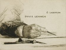 Hands Etching - O Laborum, 1865. Creator: Francis Seymour Haden