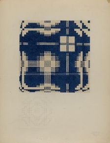 Handspun Bedspread, c. 1937. Creator: Julie C Brush