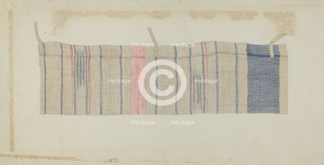 Handwoven Curtain, c. 1936. Creator: Alfred Denghausen.