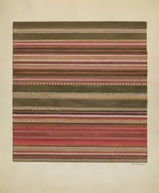 Handwoven Carpet, c. 1936. Creator: Jules Lefevere