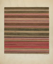 Handwoven Carpet, c. 1936. Creator: Jules Lefevere