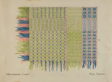 Handwoven Coverlet, c. 1936. Creator: Maud Schmid