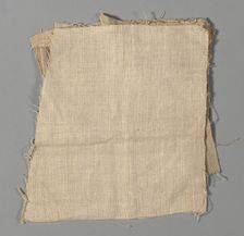 Handwoven Linen Samples (5), United States, Early 19th century. Creator: Unknown