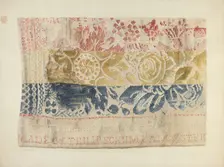 Handwoven Table Cover, c. 1940. Creator: Maud M Holme