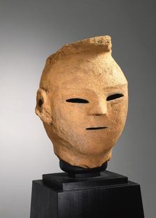 Haniwa female head, 500s. Creator: Unknown