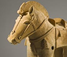 Haniwa Horse (image 2 of 3), 6th century AD. Creator: Unknown