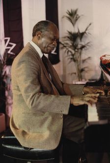 Hank Jones, Jazz Inn Party, Nordwijk, Netherlands, 1989. Creator: Brian Foskett