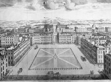 Hanover Square, Westminster, London, early 18th century. Creator: Sutton Nicholls