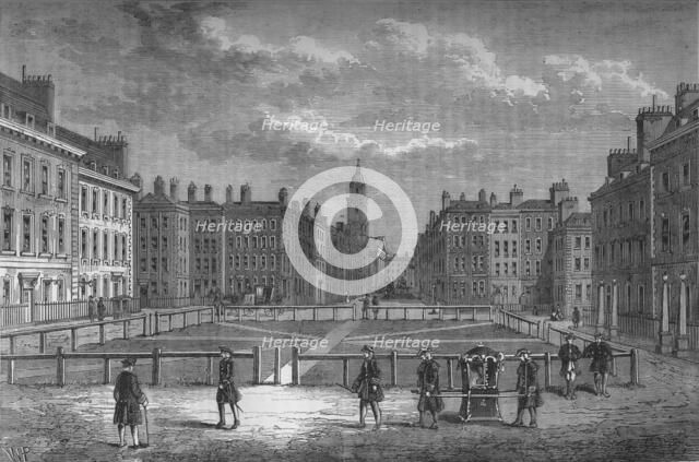 Hanover Square, Westminster, London, in 1750, c1800 (1878). Artist: Unknown.