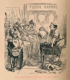 Hanno announcing the emptiness of the Public Coffers 1852. Artist: John Leech