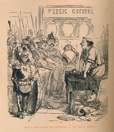 Hanno announcing the emptiness of the Public Coffers 1852. Artist: John Leech
