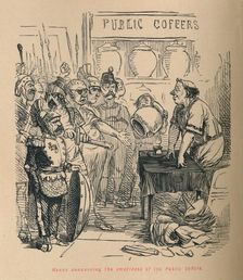 Hanno announcing the emptiness of the Public Coffers 1852. Artist: John Leech