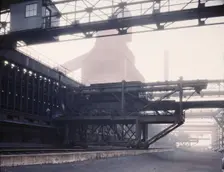 Hanna furnaces of the Great Lakes Steel Corporation, Detroit, Mich., 1942. Creator: Arthur S Siegel
