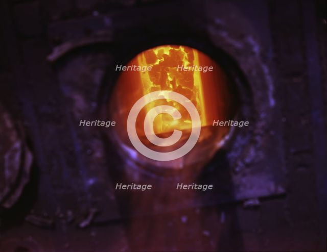Hanna furnaces of the Great Lakes Steel Corporation, Detroit, Mich. , 1942. Creator: Arthur S Siegel.