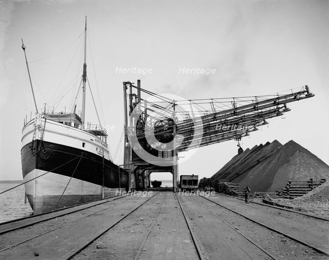 Hanna's ore plant, Erie, Pa., ca 1900. Creator: William H. Jackson.