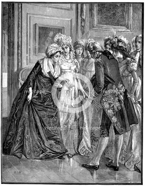 Hannah More being introduced to society, English religious writer. Artist: Unknown