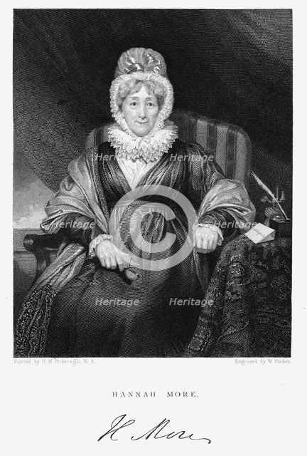 Hannah More, English religions writer, poet and playwright, c1830. Artist: Unknown