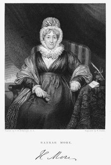 Hannah More, English religions writer, poet and playwright, c1830