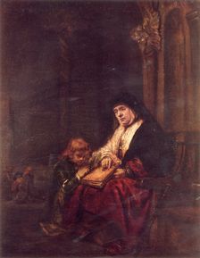 Hannah and Samuel 1648, (1967). Creators: Rembrandt Harmensz van Rijn, Abraham Van Dyck, Samuel van Hoogstraten
