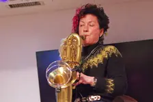 Hannah Horton, Hannah Horton Quartet, East Grinstead Jazz Club, West Suusex, Jan 2025. Creator: Brian O'Connor
