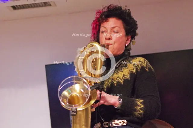 Hannah Horton, Hannah Horton Quartet, East Grinstead Jazz Club, West Suusex, Jan 2025. Creator: Brian O'Connor.