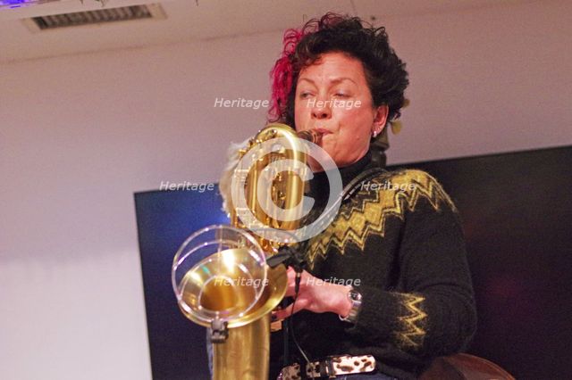 Hannah Horton, Hannah Horton Quartet, East Grinstead Jazz Club, West Suusex, Jan 2025. Creator: Brian O'Connor.