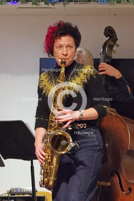 Hannah Horton, Hannah Horton Quartet, East Grinstead Jazz Club, West Suusex, Jan 2025. Creator: Brian O'Connor.